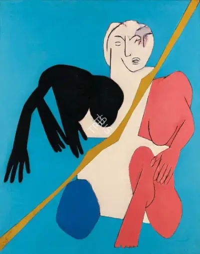 Mehta, Tyeb (Artist). Diagonal Series, 1976 | Painting