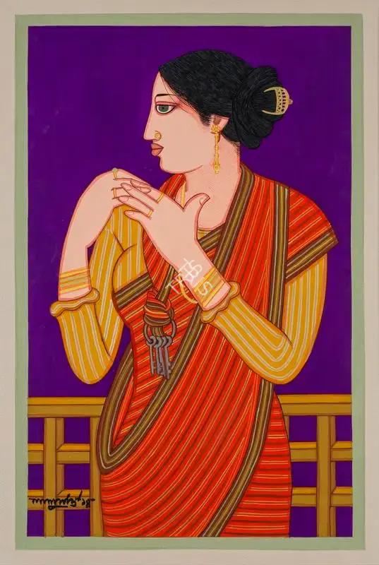 Shaw, Lalu Prasad (Artist). Untitled. Tempera on board, 2015 | Painting  | 00867704
