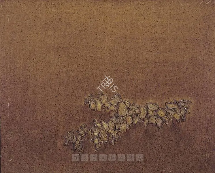 Qadri, Sohan (Artist). Soliloquy In Void. Oil and Encaustic on board, 1970 | Painting | FineArts | 00597817