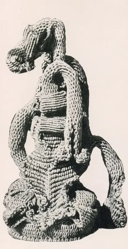 Mukherjee, Mrinalini (Artist). Natural Form of Jute Sculpture. n.d. | Marg, March 1978 | Sculpture | FineArts | 00674603