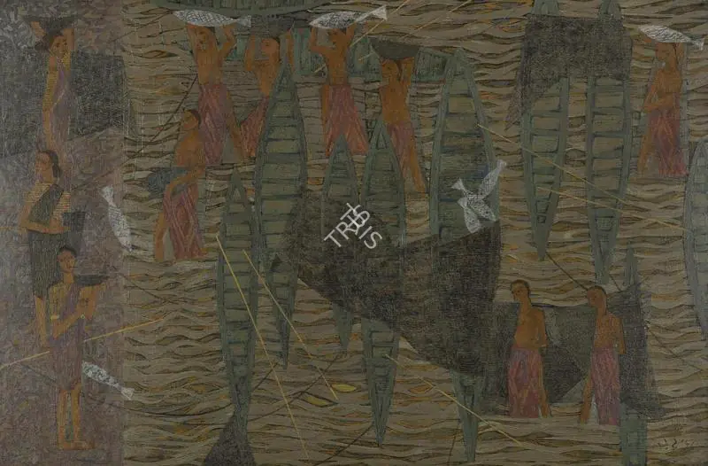 Bendre, N.S. (Artist). Untitled. Oil on board, 1958 | Painting  | 00867982