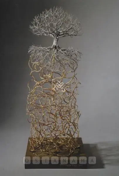 Singh, Dhananjay (Artist). Tree (Visible-Invisible). Bronze, 2007 | Sculpture | FineArts | 00575133
