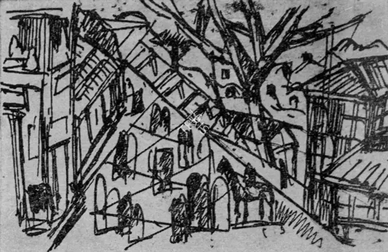 Mukherjee, Benode Behari (Artist). Drawing, n.d. | Drawing