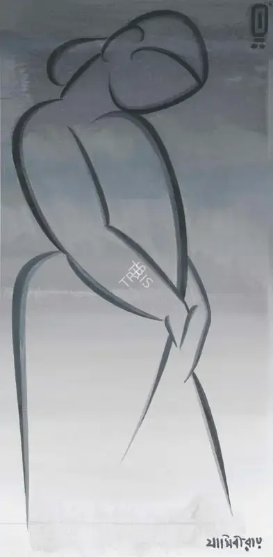 Roy, Jamini (Artist). Untitled (Female Figure), c.1950s | Painting
