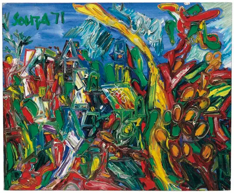 Souza, F.N. (Artist). Oklahoma City, 1971 | Painting