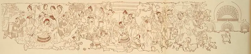 Unknown (Artist). The Fainting of the Queen at the Tusks of the Bodhisattava. Late 1st Century B.C. | Marg, October 1948 | Sketch | FineArts | 00673785
