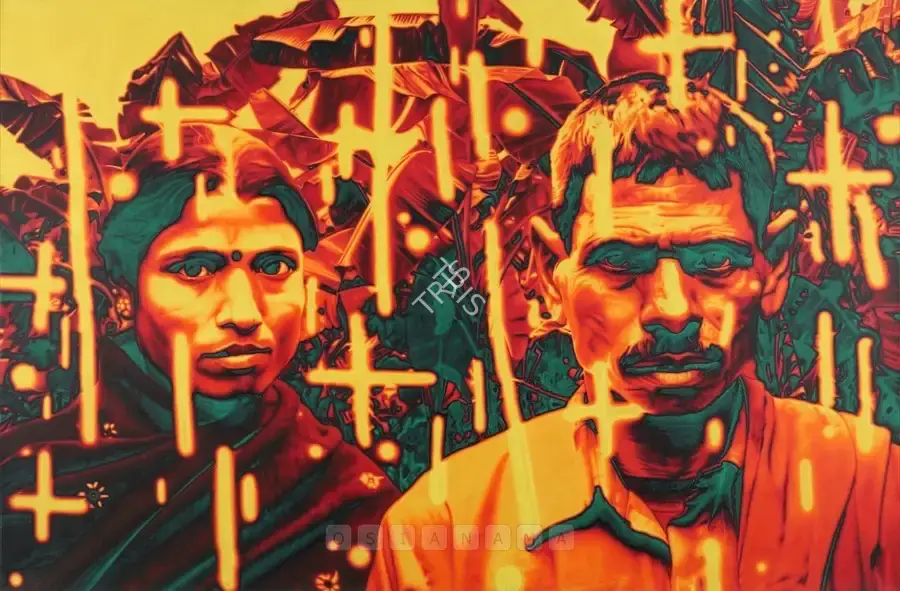 Santhosh, T.V. (Artist). Common Wall, 2010 | Painting