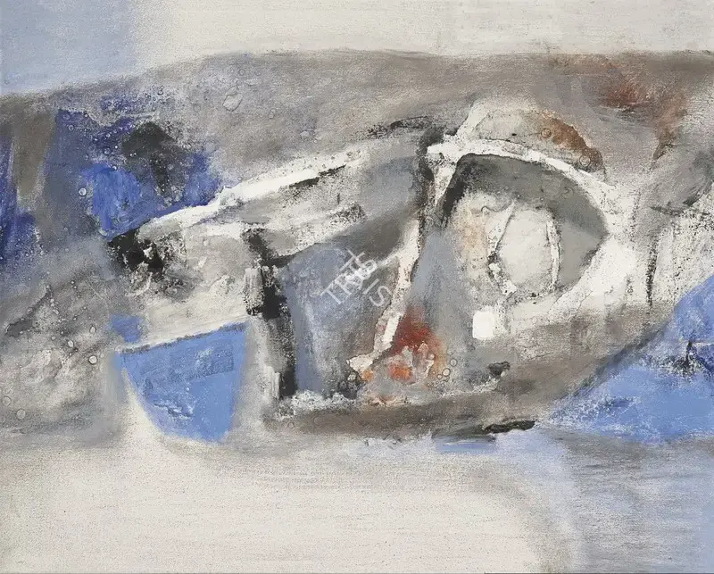 Shreshtha, Laxman (Artist). Untitled. Oil on canvas, n.d. | Painting | EconomicsArt | 00871400