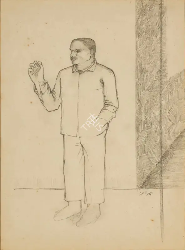 Patwardhan, Sudhir (Artist). Untitled. Pencil on paper, 1978 | Drawing | FineArts | 00547114