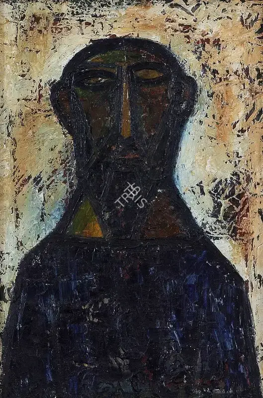 Souza, F.N. (Artist). Head of a Saint, 1959 | Painting