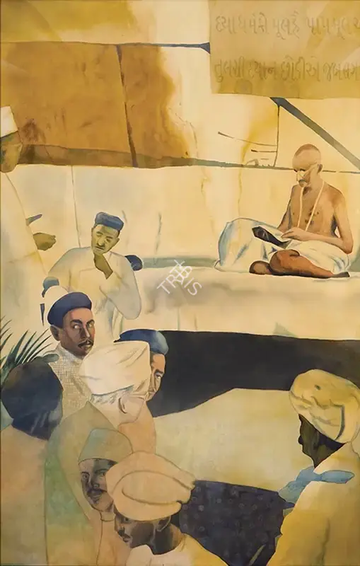 Dodiya, Atul (Artist). Gau-Raksha Meeting, 1998 | Painting