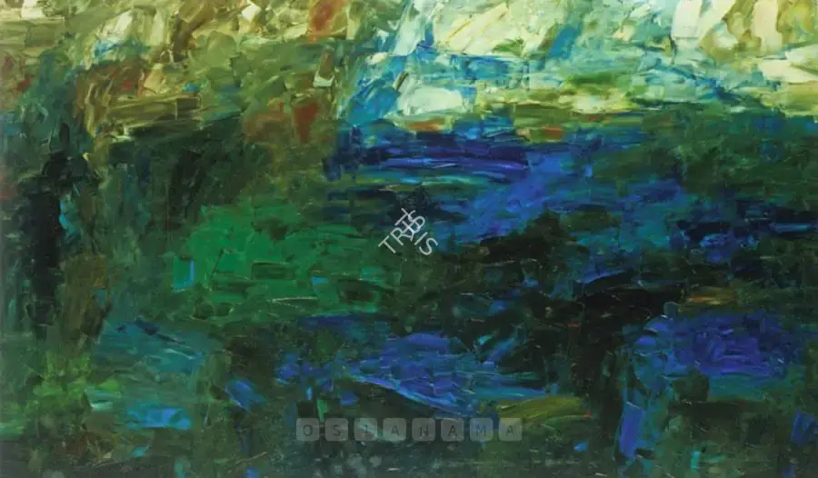 Adimoolam, K.M. (Artist). Reflex - X. Oil on canvas, 1991 | Painting | FineArts | 00898596