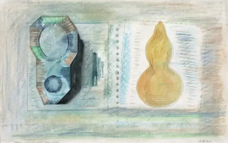Barwe, Prabhakar (Artist). Objects From The Sketchbook, 1990 | Painting