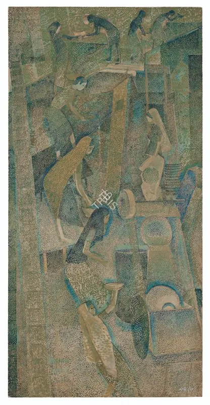 Bendre, N.S. (Artist). Untitled (Construction), 1987 | Painting