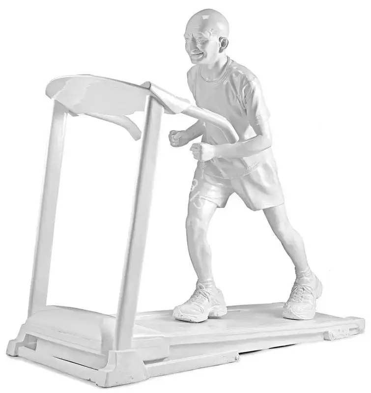Roy, Debanjan (Artist). Gandhi On Treadmill, 2015 | Sculpture