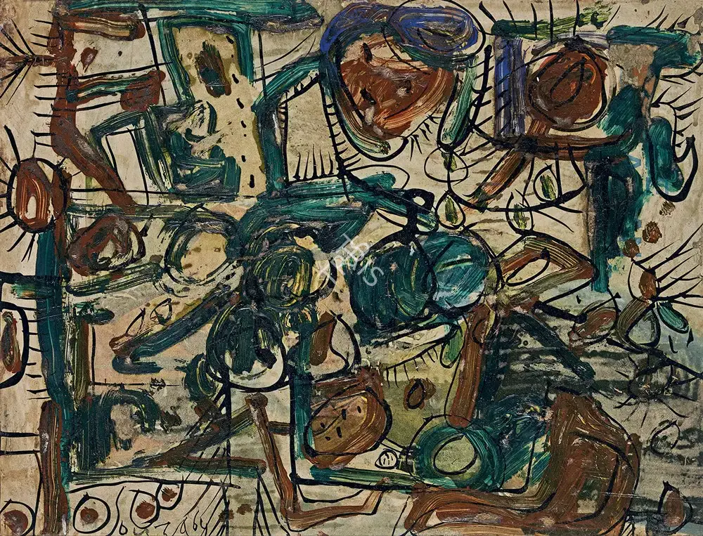 Souza, F.N. (Artist). Untitled, 1964 | Painting