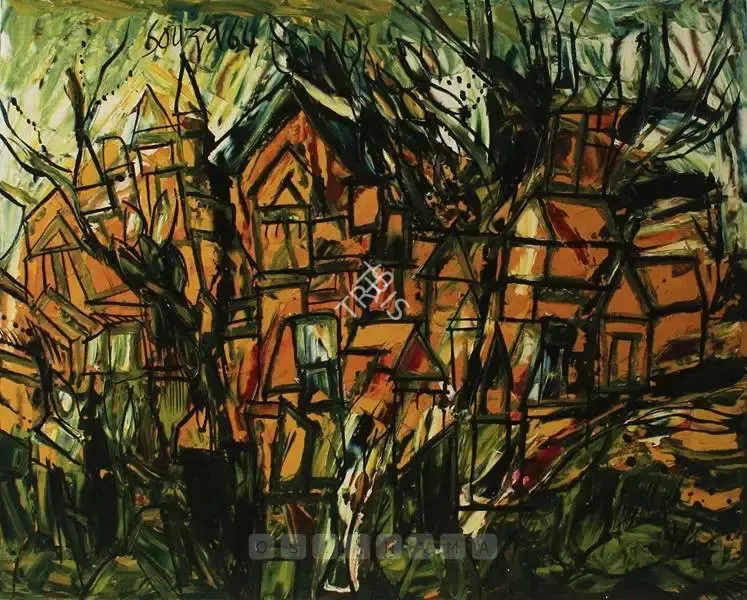 Souza, F.N. (Artist). Untitled, 1964 | Painting