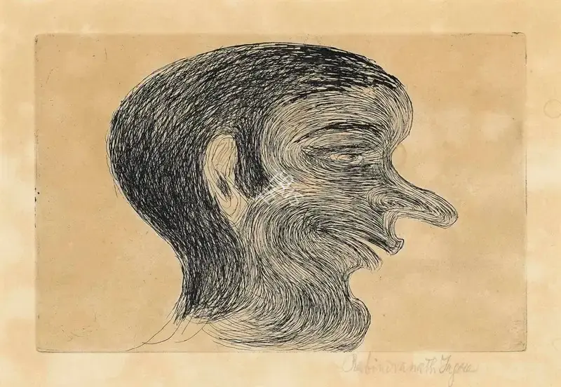 Tagore, Rabindranath (Artist). Untitled, n.d. | Graphic Art