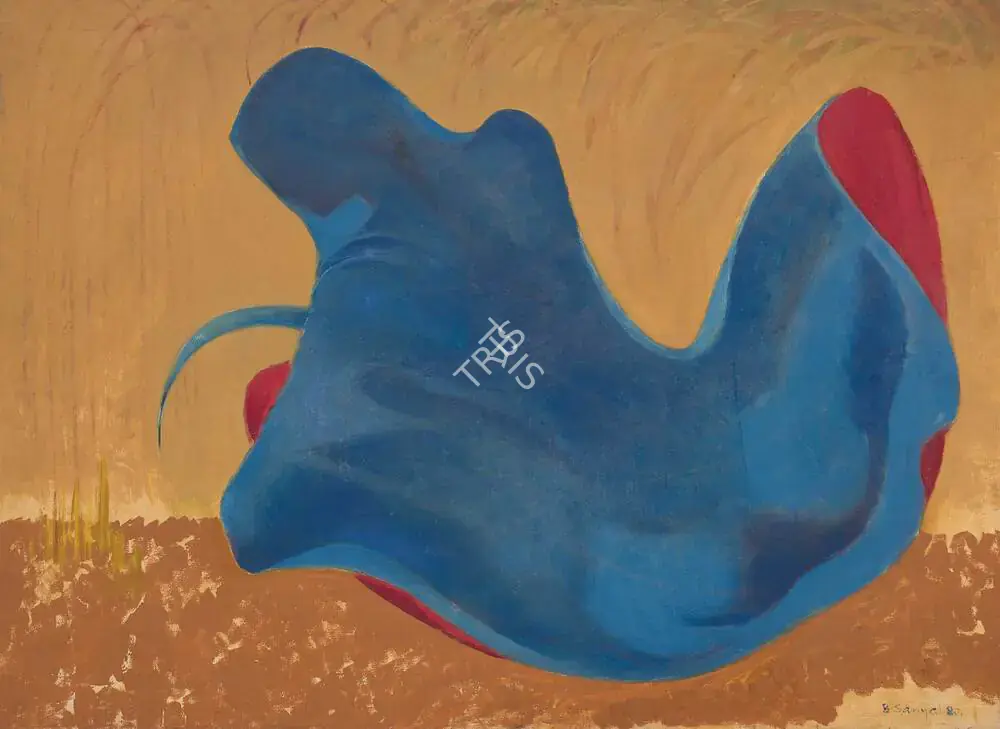 Sanyal, B.C. (Artist). Shrouded Woman (Variation IX). Oil on canvas, 1980 | Painting | FineArts | 00362321