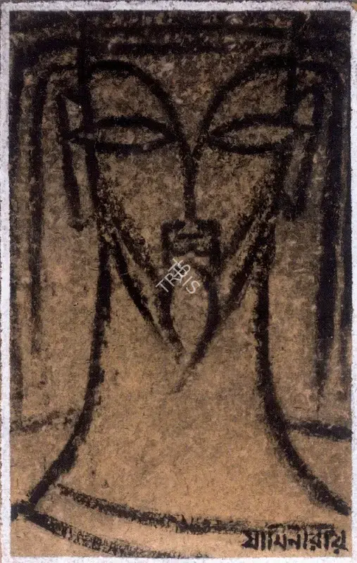 Roy, Jamini (Artist). Head Of Christ, n.d. | Painting