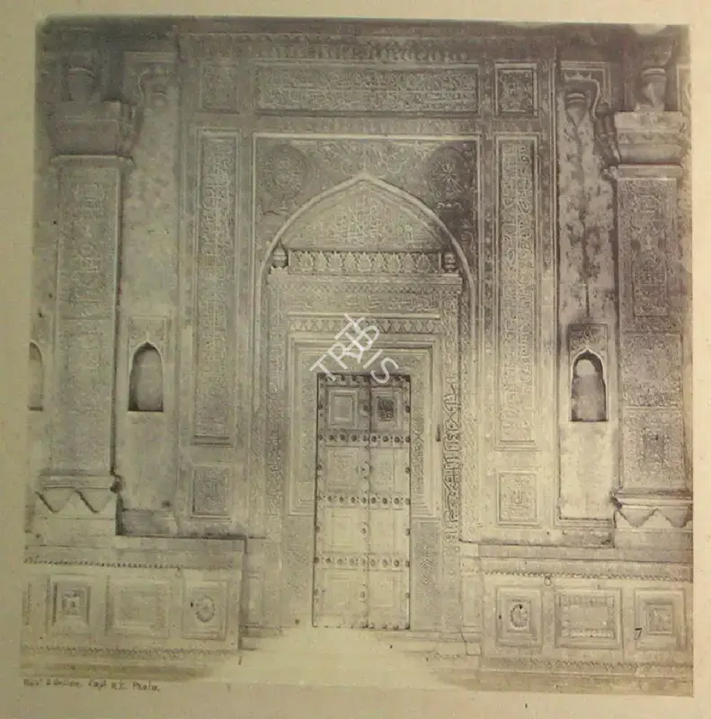 Sellon, Capt. Robert S. (Photographer). Beejapoor. Entrance doorway to tomb of Ibrahim Rosa. Albumen print pasted on mount, n.d. | Antiquarian Photograph | Photography | 00115801