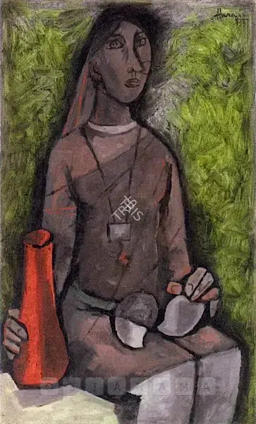 Husain, M.F. (Artist). Untitled, 1958 | Painting