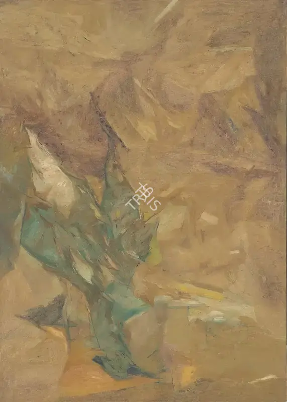 Ramkumar (Artist). Untitled (Falling Bird), 1968 | Painting