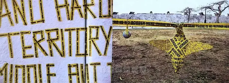 Gupta, Shilpa (Artist). There Is No Border Here, 2007 | Photograph