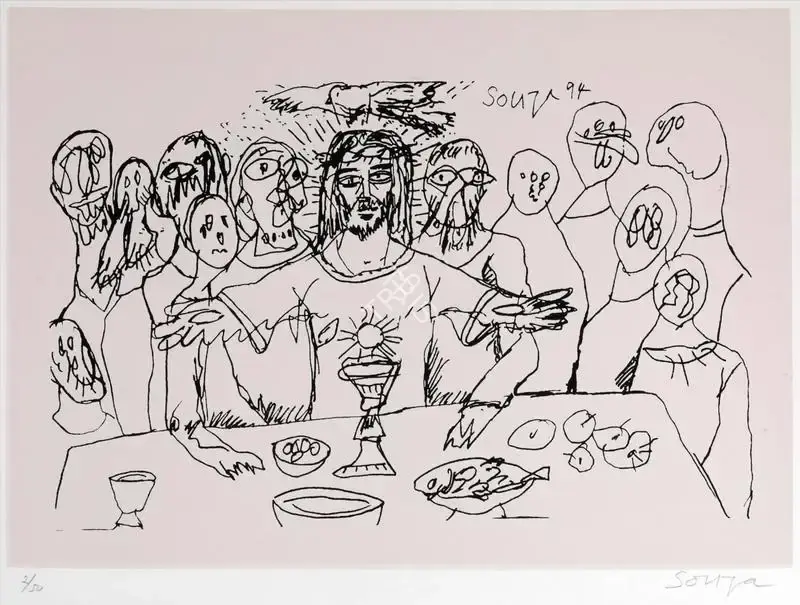 Souza, F.N. (Artist). Untitled, n.d. | Graphic Art