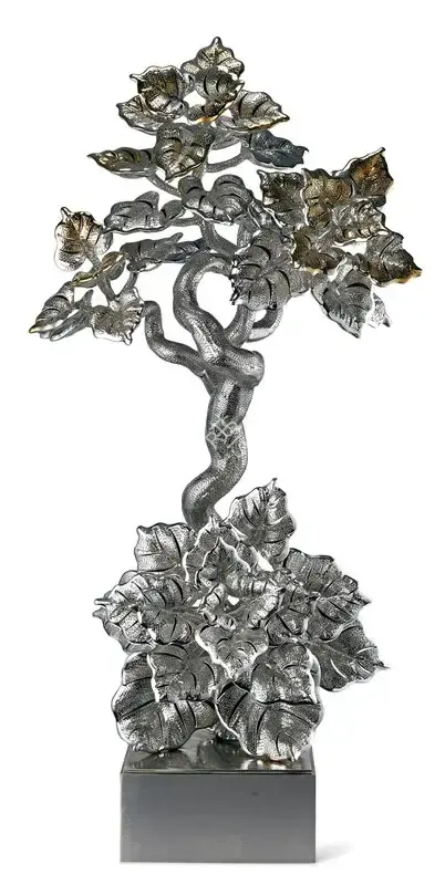 Singh, Dhananjay (Artist). Mirror Tree. Stainless steel wire; Edition Unique, 2021 | Sculpture | FineArts | 00416236