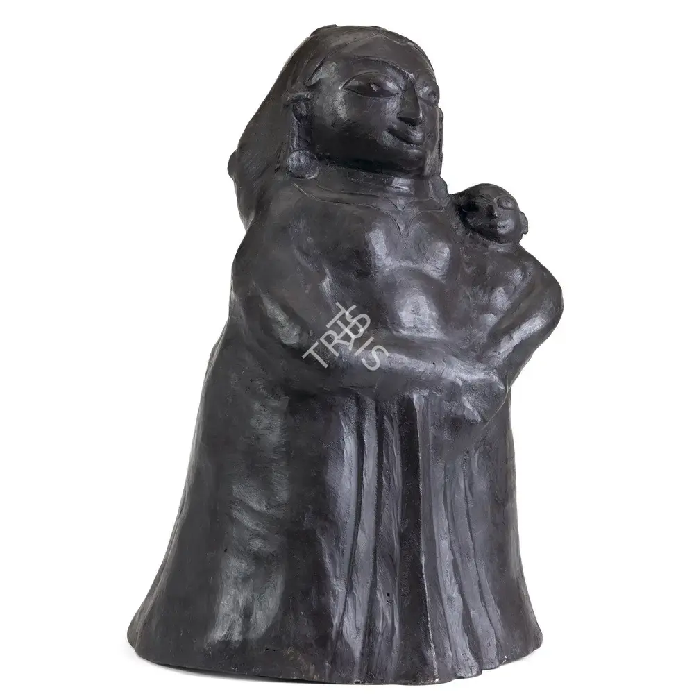 Dhanapal, S. (Artist). Mother and Child, n.d. | Sculpture