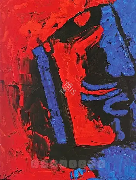 Husain, M.F. (Artist). Portrait of a King, n.d. | Painting