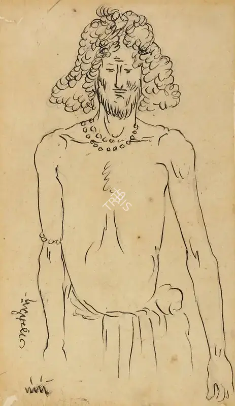 Bose, Nandalal (Artist). Taran Singh, 1971 | Drawing