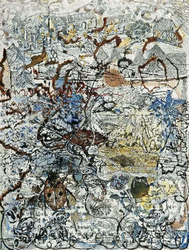 Chakravarty, Jayashree (Artist). Untitled (Neighbour - 3), 2005 | Painting