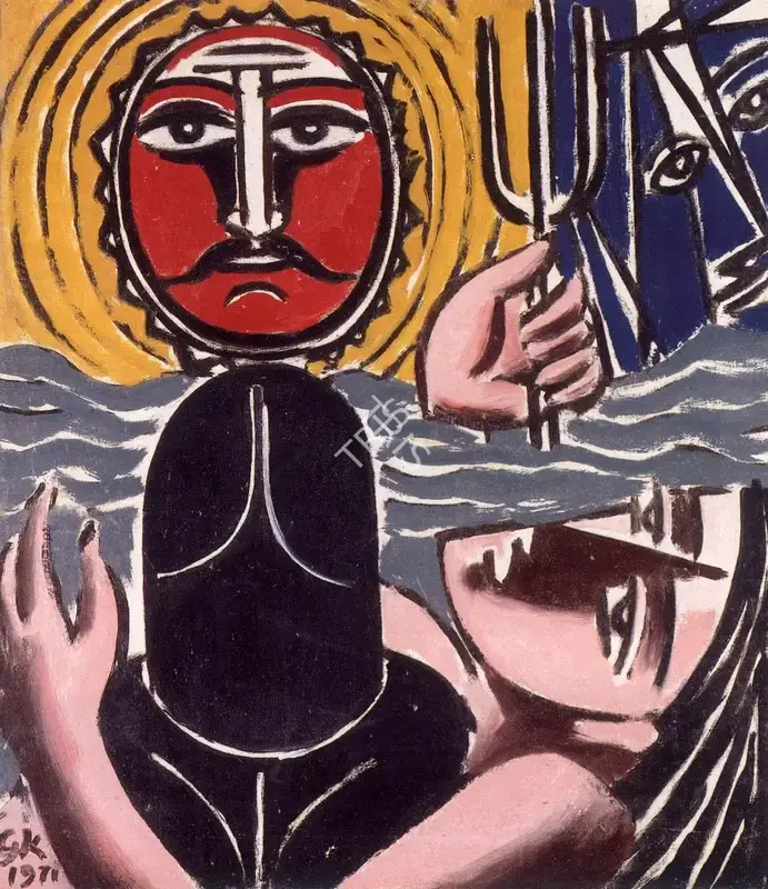 Keyt, George (Artist). Markendeya, 1971 | Painting