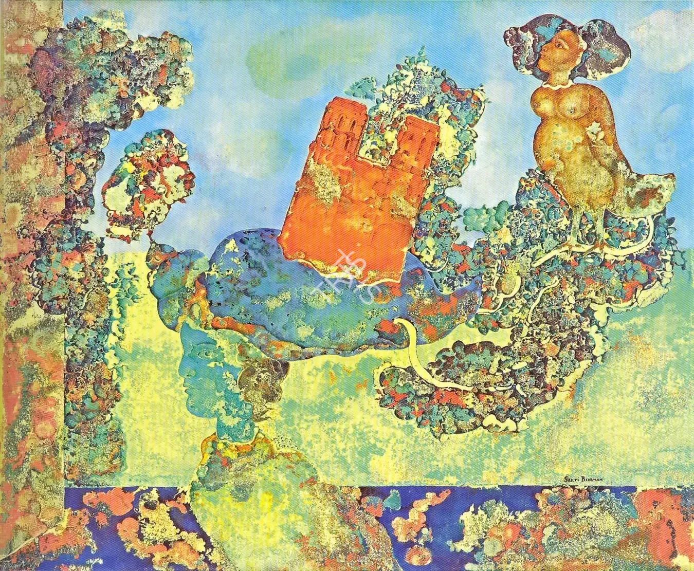 Burman, Sakti (Artist). Untitled, 1980s | Painting