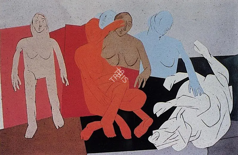 Mehta, Tyeb (Artist). Sequence. 1981 | Art Heritage 9, 1989-1990 | Painting | FineArts | 00530298