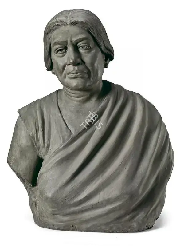 Roy Chowdhury, D.P. (Artist). Bust of Sarojini Naidu, c.1960 | Sculpture