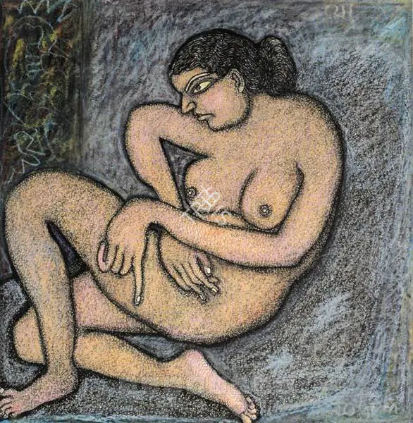 Chowdhury, Jogen (Artist). Nude, n.d. | Drawing