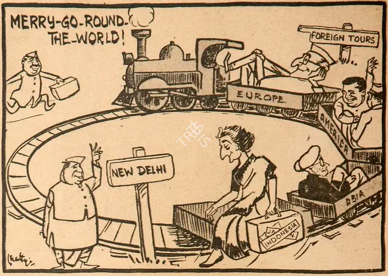 Chatterjee, Basu (Cartoonist). Merry-Go-Round the World !, 1969 | Cartoons