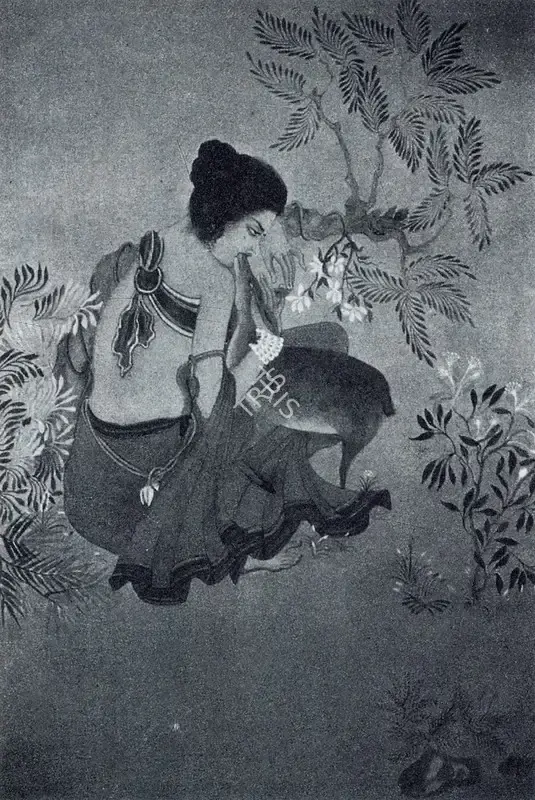 Ukil, Ranada (Artist). Sakuntala. Wash, n.d. | Marg, 1990 | Painting | FineArts | 00675107