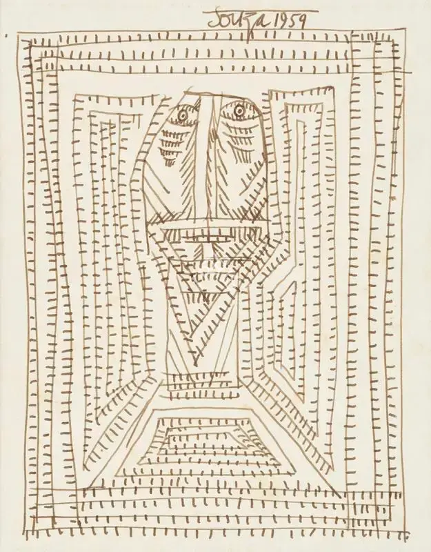 Souza, F.N. (Artist). Untitled, 1959 | Drawing