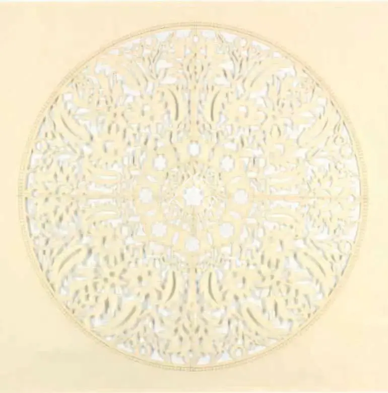 Agha, Anila Quayyun (Artist). All the Flowers are for me (White). Embroidery and encaustic on laser cut paper, 2015 | Graphic Art | FineArts | 00642317