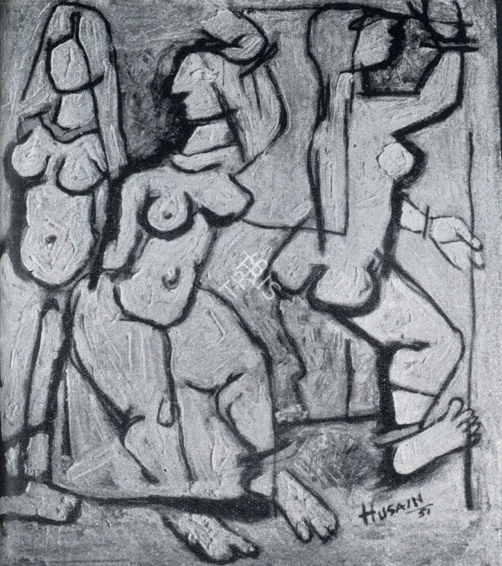 Husain, M.F. (Artist). Mural, 1951 | Painting