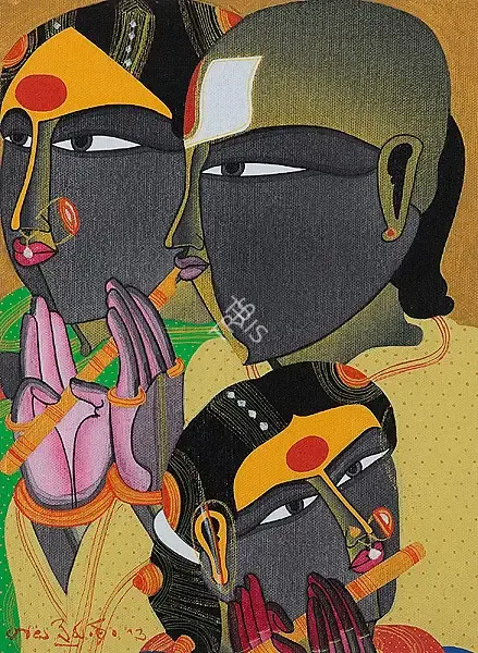 Vaikuntam, Thota (Artist). Untitled. Acrylic on canvas pasted on board, 2013 | Painting | FineArts | 00645593