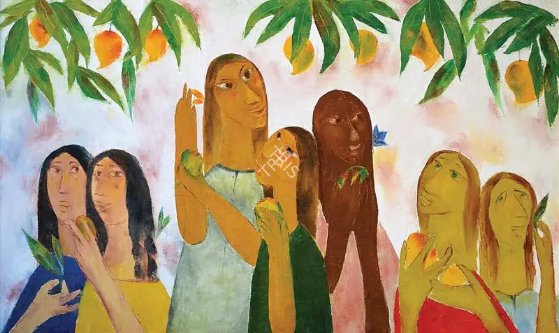 Shah, Haku (Artist). Untitled. Oil on canvas, n.d. | Painting | FineArts | 00645962