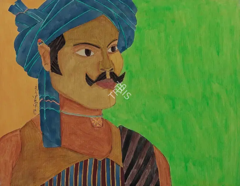 Goud, K. Laxma (Artist). Untitled (Man), 2012 | Painting