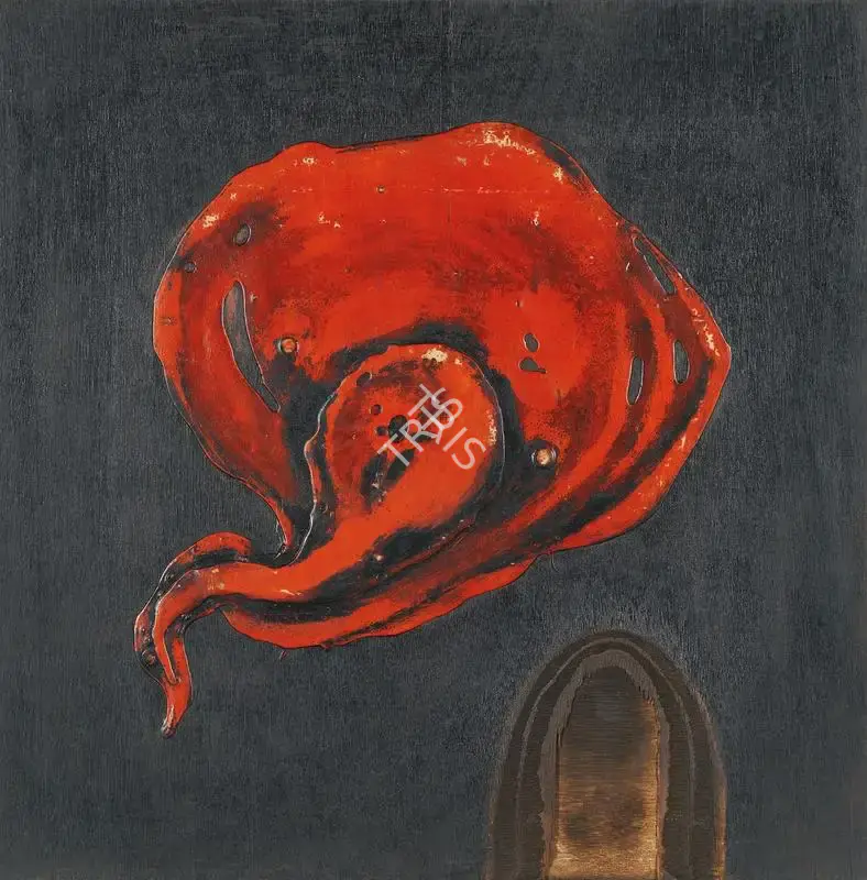 Patel, Jeram (Artist). Untitled. Blow torch and coloured resin on wood, n.d. | Painting | FineArts | 00355133