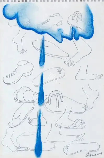 Caur, Arpana (Artist). Compassion, 2007 | Drawing