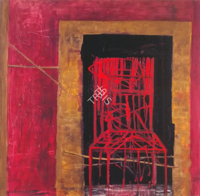 Das, Amitava (Artist). And The Red Chair, 2007 | Painting